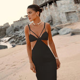 White Satin Maxi Dresses